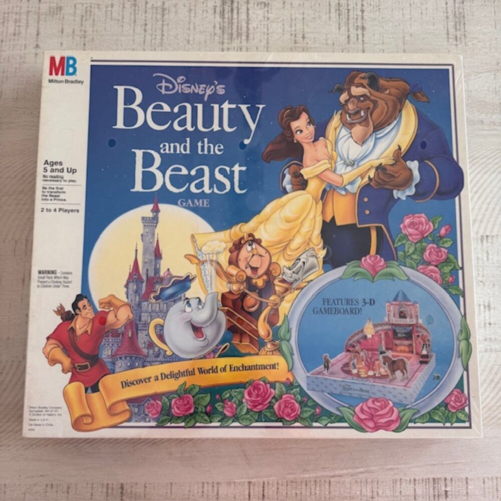 Disney’s Beauty and the Beast Board Game (1991) • Milton Bradley Factory Sealed
